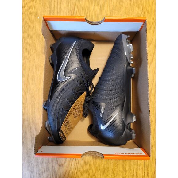 Nike Air Phantom GX 2 Pro FG Black Soccer Cleats Men’s 6.5 Women’s 8 FJ2563-001 - Picture 1 of 7